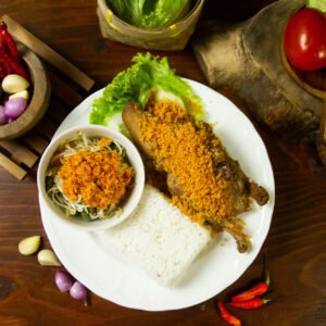 Nasi Bebek Kremes Kwali Special DS88